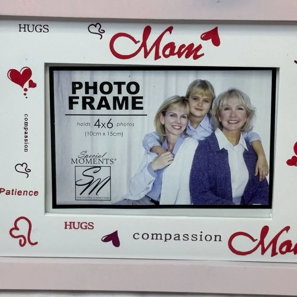 Special Moments Wooden Mom 4x6 Photo Frame Pink